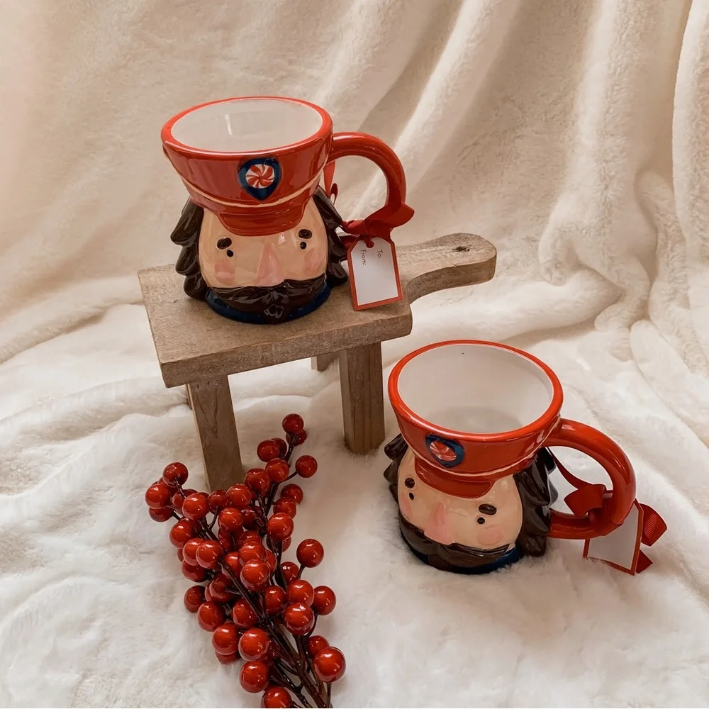 nwt sur la table nutcracker christmas set of 2 mugs